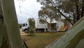 The Mildura council mobile library truck was set up in Underbool.