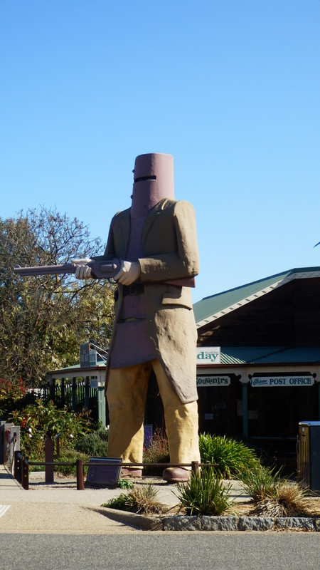 The main focus of Glenrowan is the Ned Kelly story.