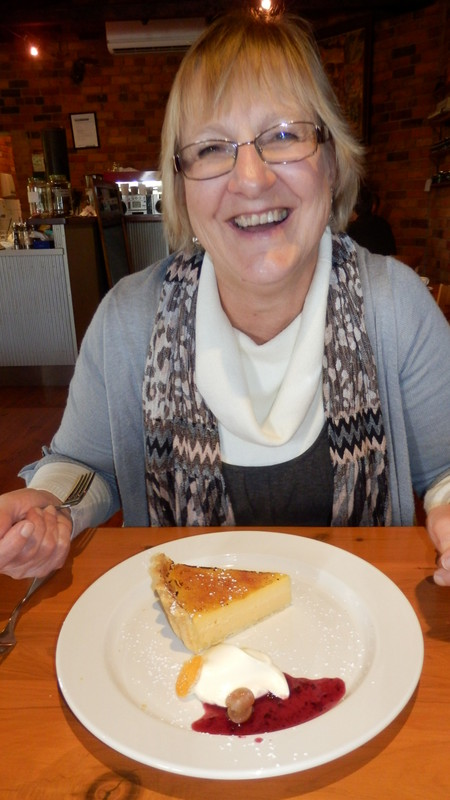 The famous lemon tart at King River Café in Oxley.  “Don’t photograph it just eat it” said the waitress.
