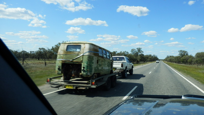 We get to pass the Kombi for a second time after we stopped for fuel.