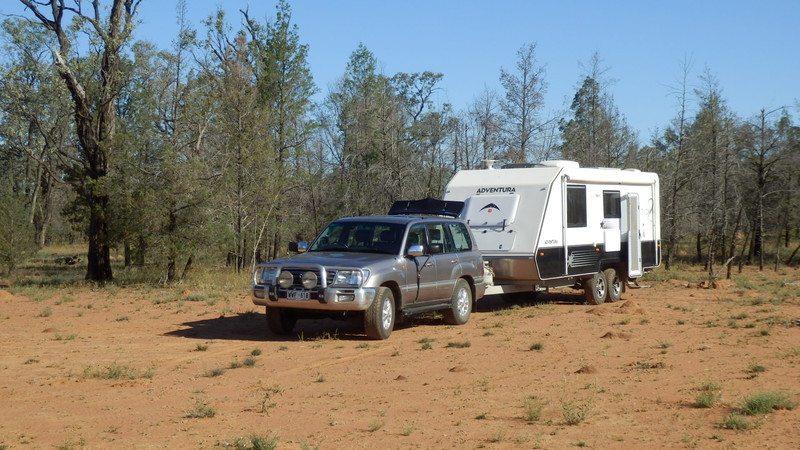 Our free camp spot on the Queensland border