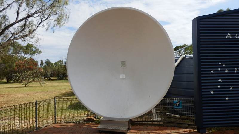 This is the first parabolic dish that you faced and talked into.  