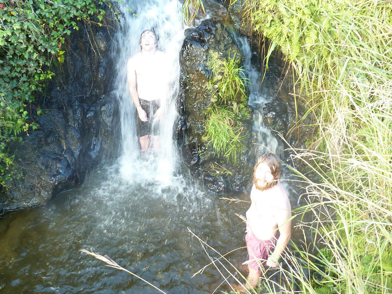 hot waterfalls in Taupo