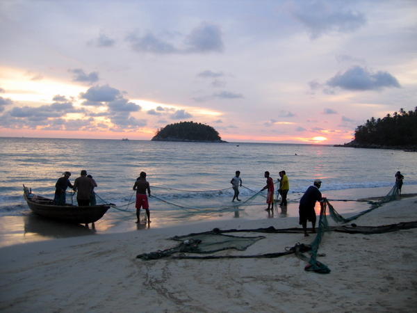 Fisherman at Kata Beach