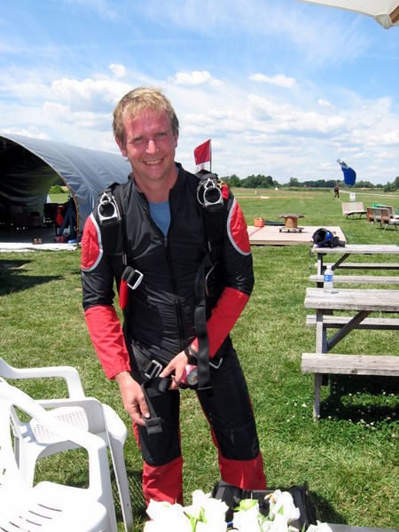 Happy Skydiver at SWOOP
