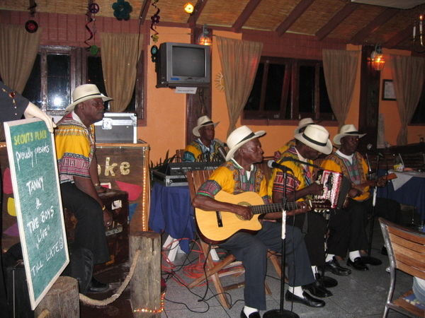 Tonny and the boys playing for Saba Days. 