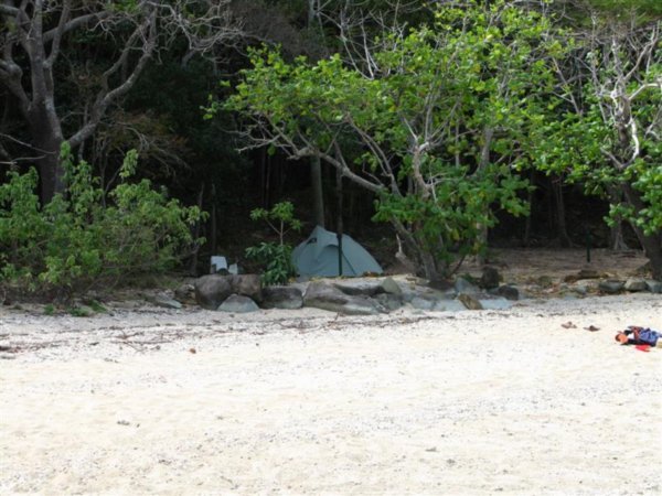 Camping sur la plage