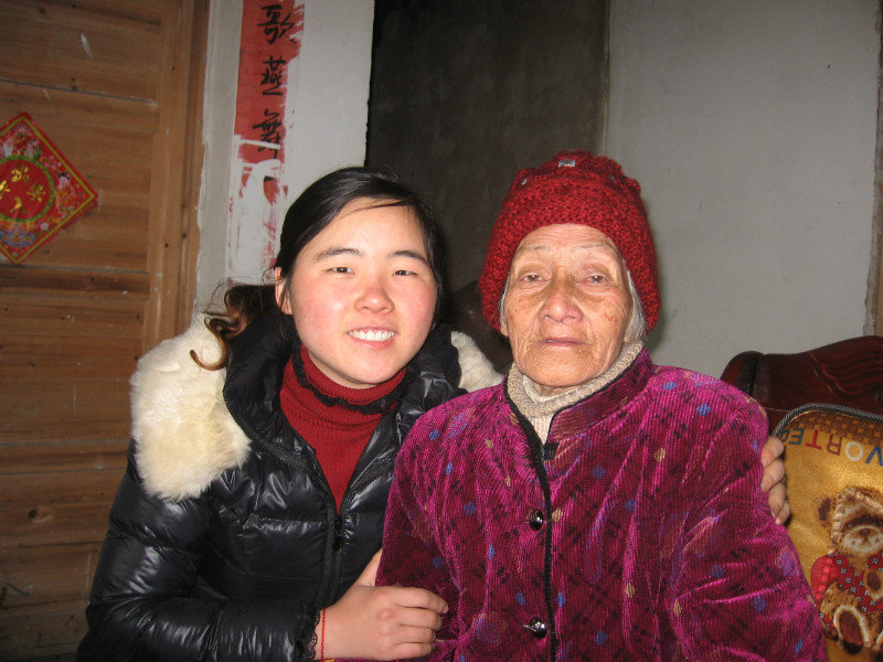 Grandma and grandaughter