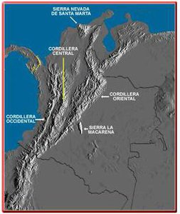 3. Cordilleras topographical