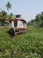 Local ferry plying the waters between Allepey and Kottayam