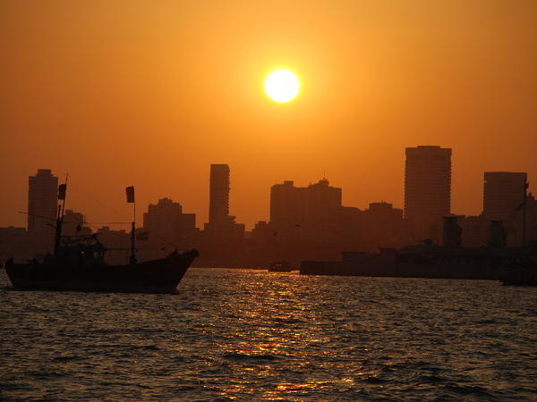 Sunset over Mumbai