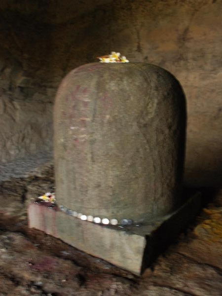 The phallic Shiva Lingum