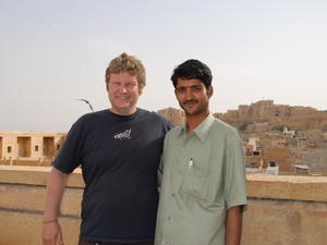 Dave and with Manish our guide, Jaisalmer