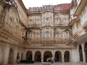 Zenana courtyard, Jodhpur palace