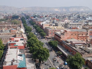 View of orderly Jaipur from the clocktower