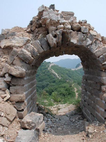 Looking through the Great Wall to the great wall beyond