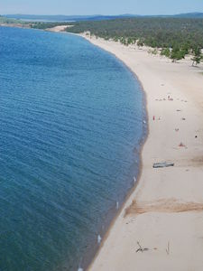 White sandy beaches of Siberia, Olkhon Island