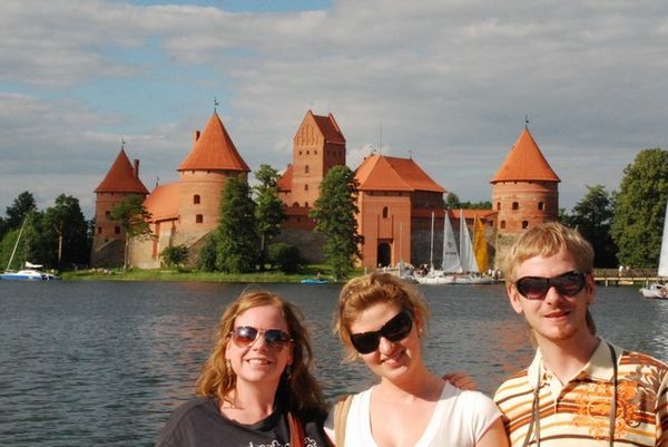 Suz, Grazina and Danielius at Trakai