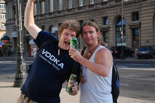 Dave and Kevin in Warsaw