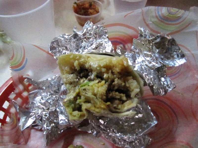 Burrito remnants