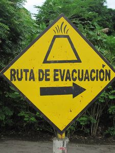 Escape Route in case of an eruption