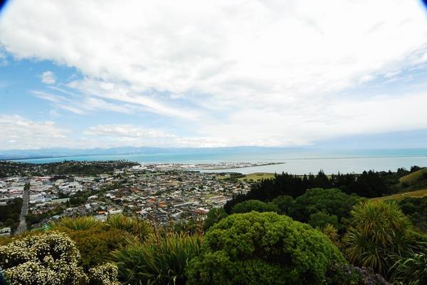 Looking over Nelson towards Able Tasman NP