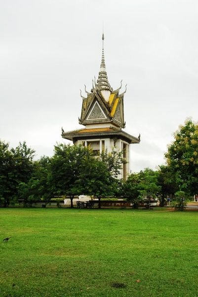 Memorial to those murdered at the killing fields