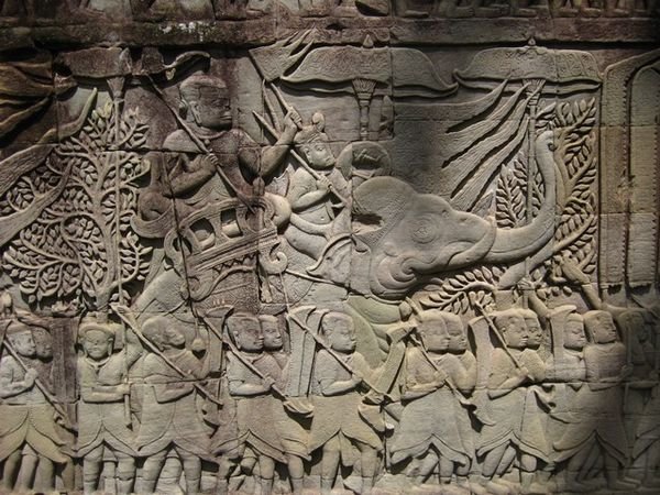 Bas-relief carving at Bayon