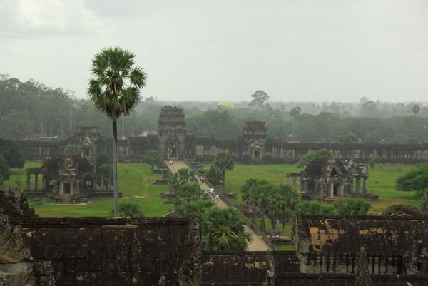looking out from Angkor Wat