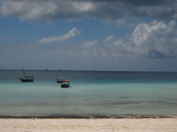 The beach at Nungwi in northern Zanzibar.