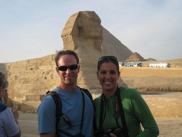 Us in front of the Sphinx.