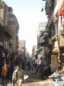 The Khan-el-Khalili Bizarre in the old city Cairo.