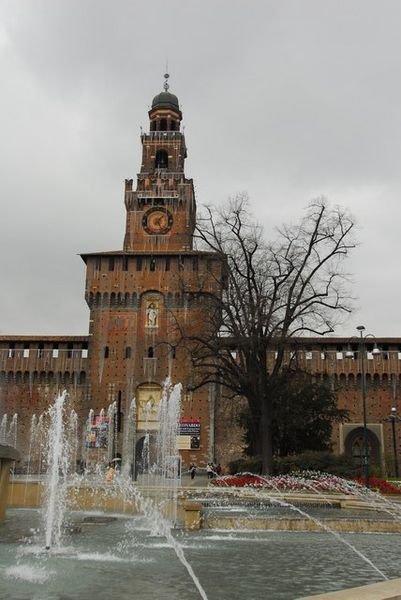 The Castello Storzesco in Milan.