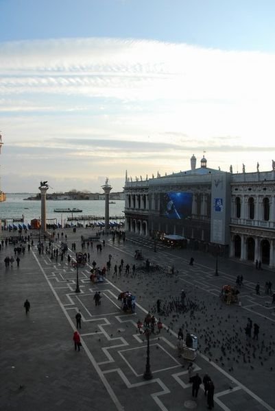 The Plazetta at Plazza San Marco from the top of Basilica San Marco.