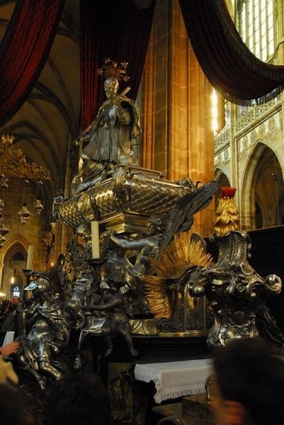 Tomb inside St. Vitus Cathedral.