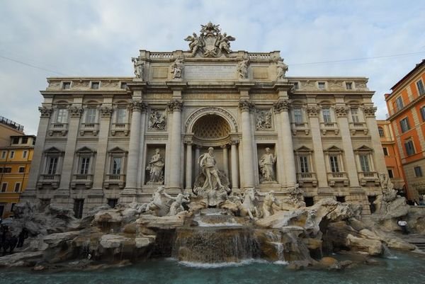 The Trevi Fountain in all its glory!