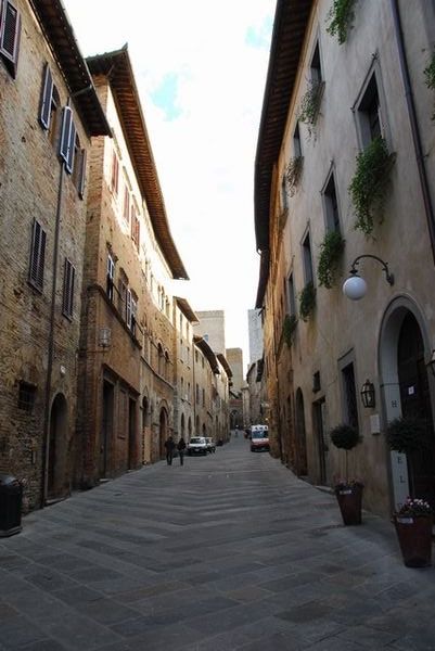 The streets of San Gimignano
