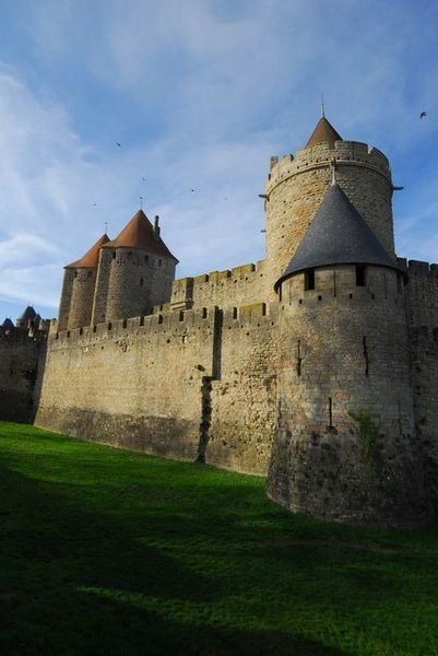 The out walls of the medieval Carcessonne.