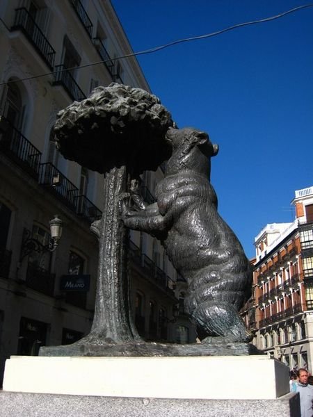 The symbol of Madrid in the Puerta del Sol.