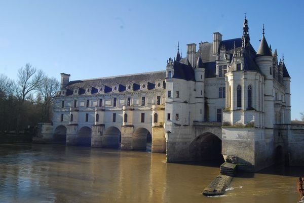 Chenonceux spanning the Cher River.