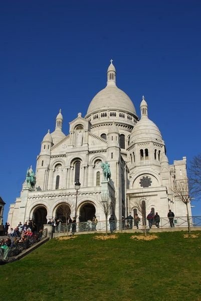 Sacre Coeur at the top of Montmartre.