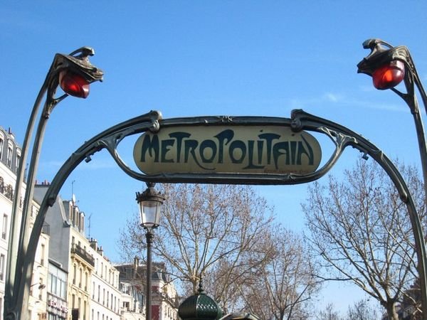 Old metro sign.