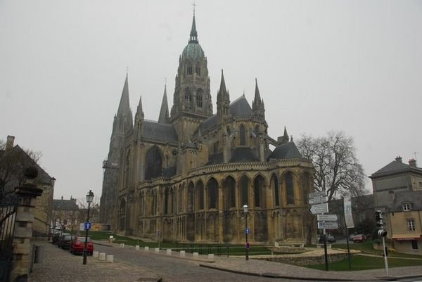 The cathedral in Bayeux.