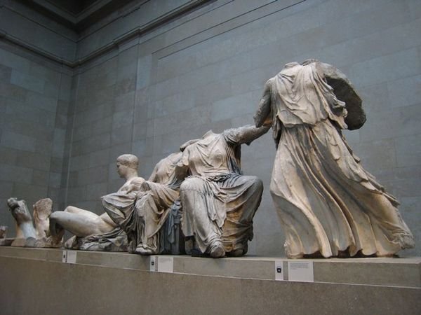 Some of the Elgin Marbles in the British Museum.