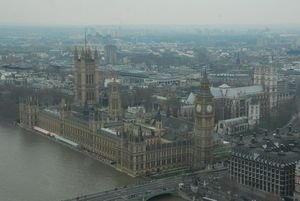 Parliament and Westminster Abbey from the Eye.