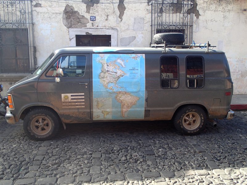 Totally cool map with a van!