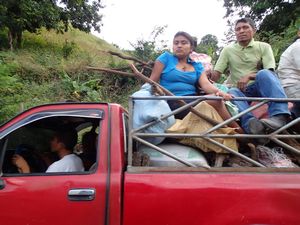 On the road to Copan - Another local taxi #2