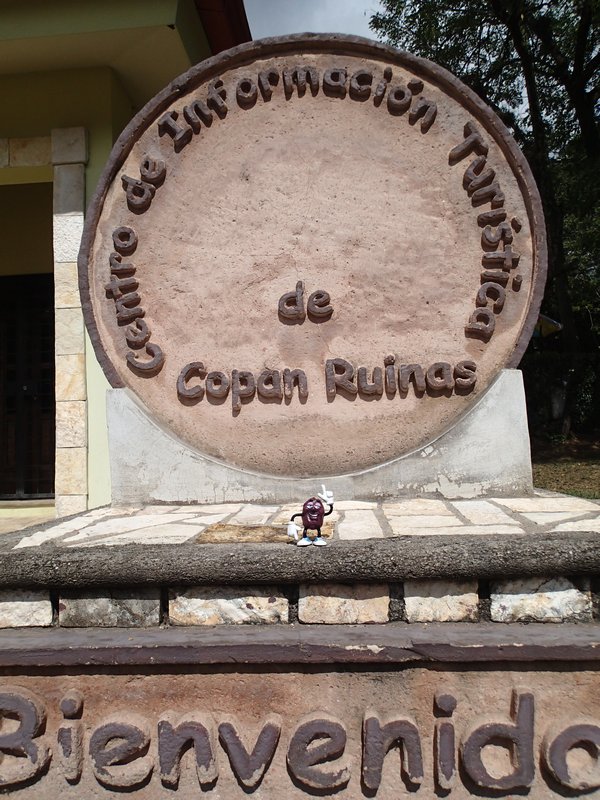 Wilson in front of Copan ruins!