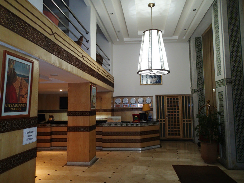 The lobby of the Hotel ******