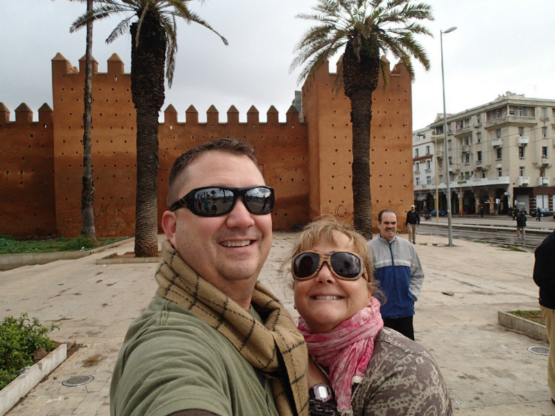 Clay and Ann at the medina.